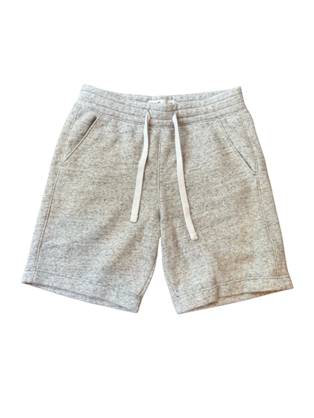 Hollister Men’s Light Gray Heather Drawstring Fleece Short